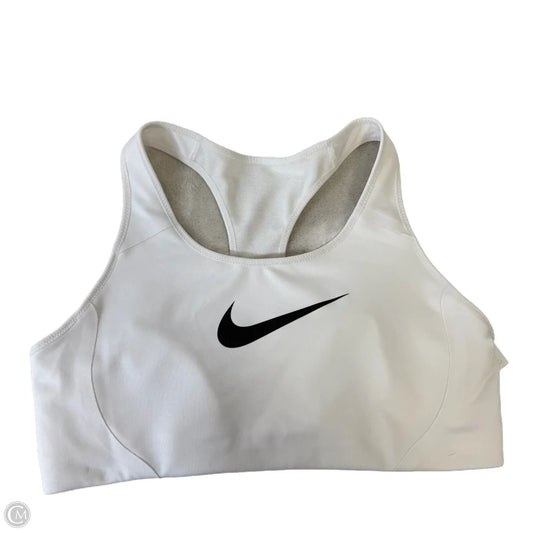 Athletic Bra By Nike In White, Size: L