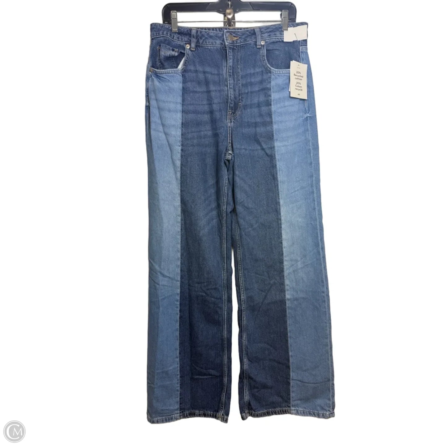 Jeans Wide Leg By Divided In Blue Denim, Size: 10