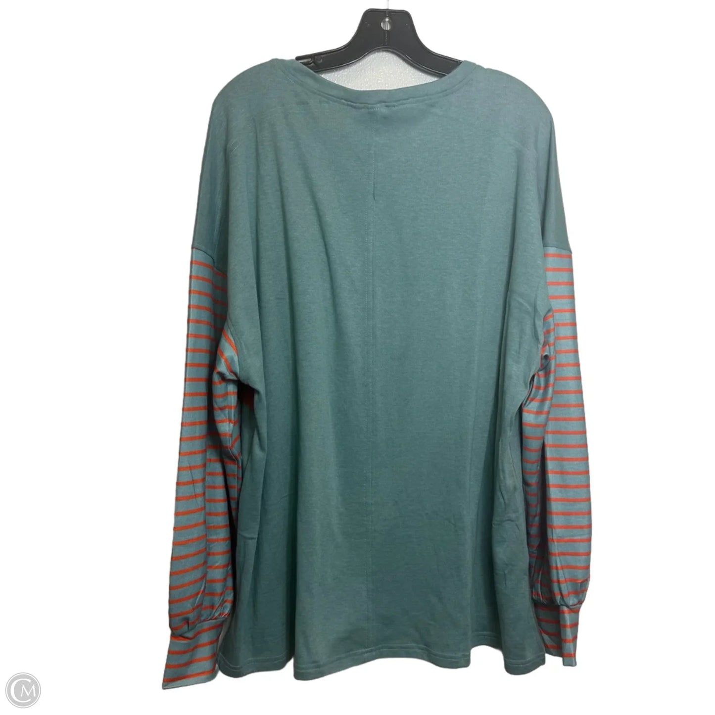 Top Long Sleeve By Dokotoo In Blue & Orange, Size: L