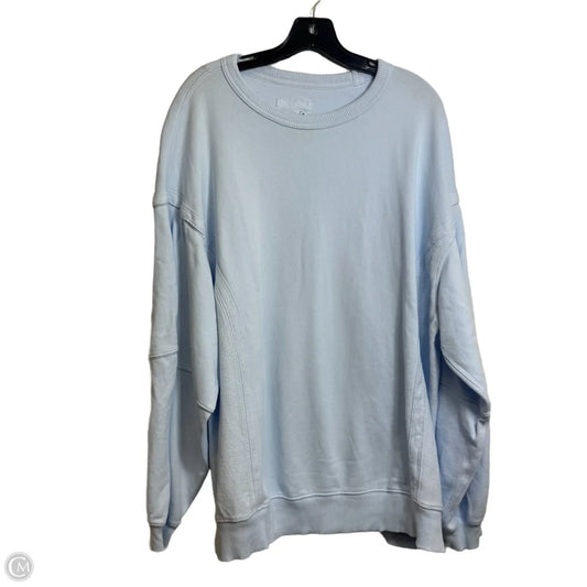 Top Long Sleeve Basic By Aerie In Blue, Size: S