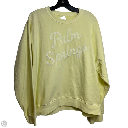 Sweatshirt Crewneck By American Eagle In Yellow, Size: L