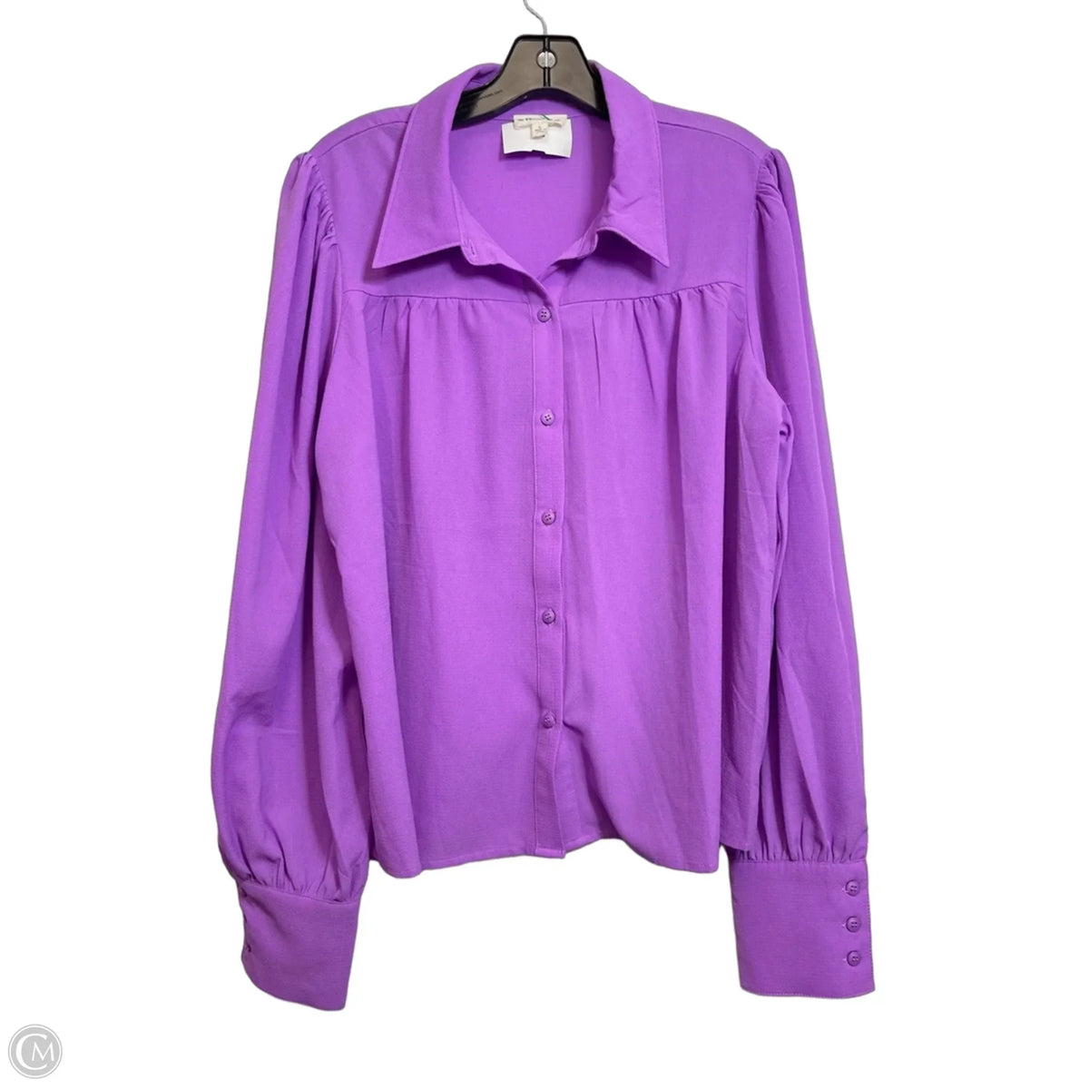 Top Long Sleeve Basic By Ee Some In Purple, Size: L