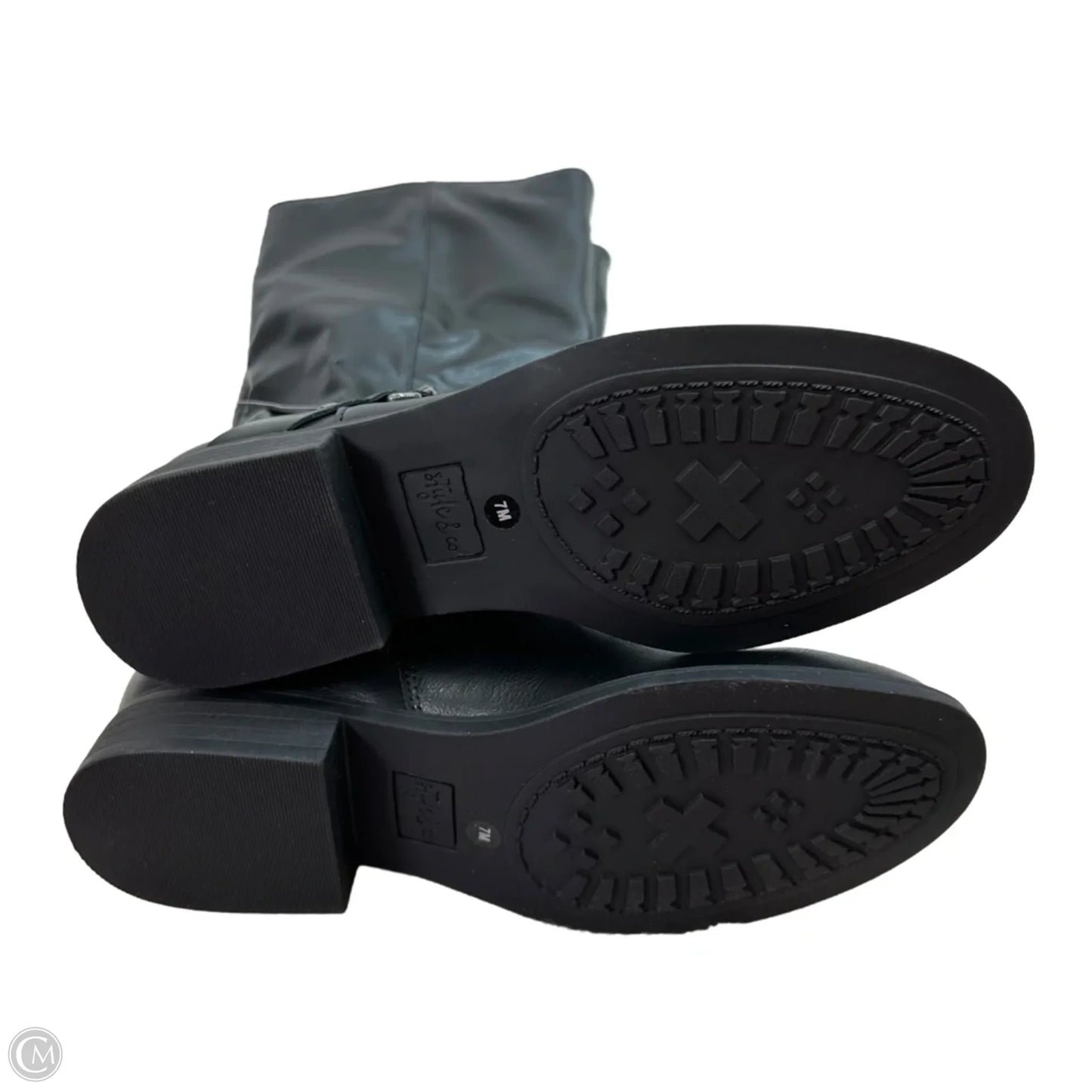 Boots Ankle Flats By Style And Company In Black, Size: 7