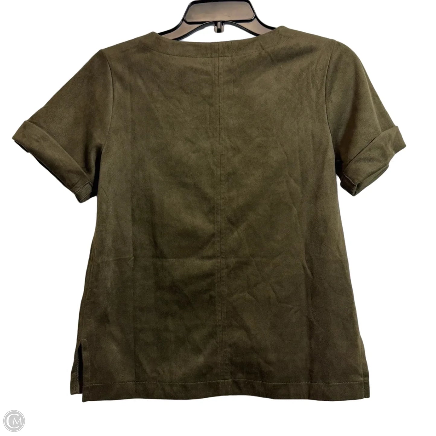 Top Short Sleeve Basic By Banana Republic In Green, Size: Xs