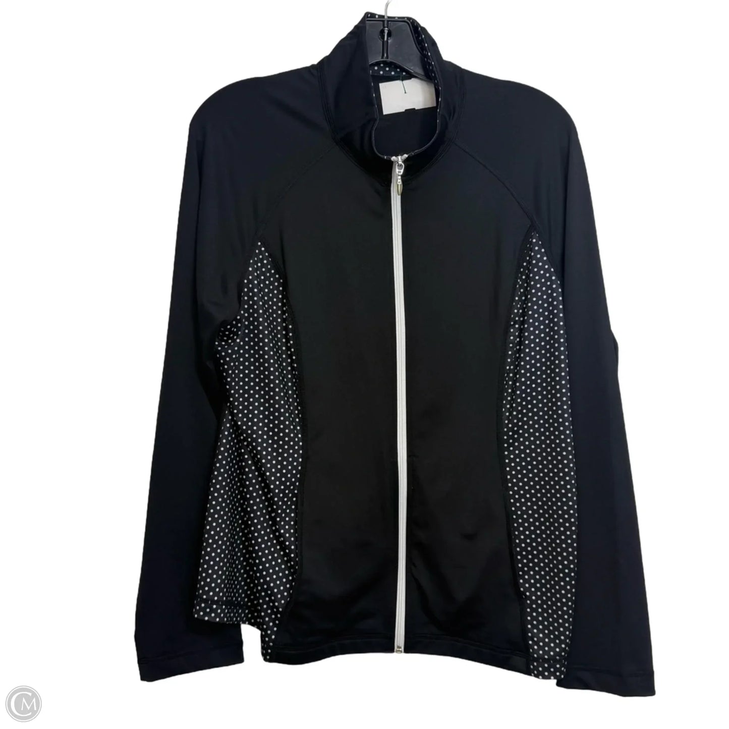Athletic Jacket By Clothes Mentor In Polkadot Pattern, Size: M