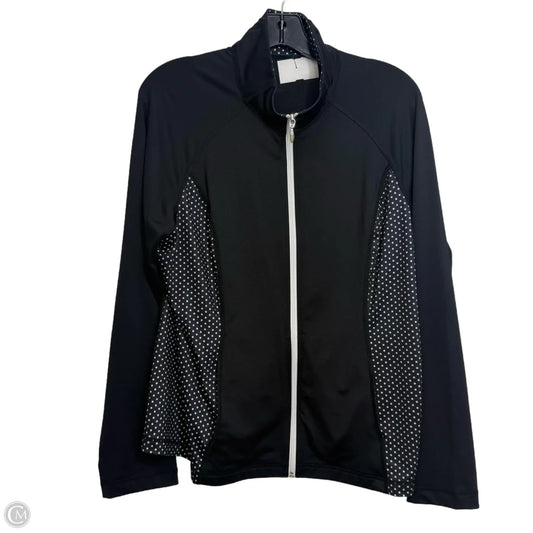 Athletic Jacket By Clothes Mentor In Polkadot Pattern, Size: M