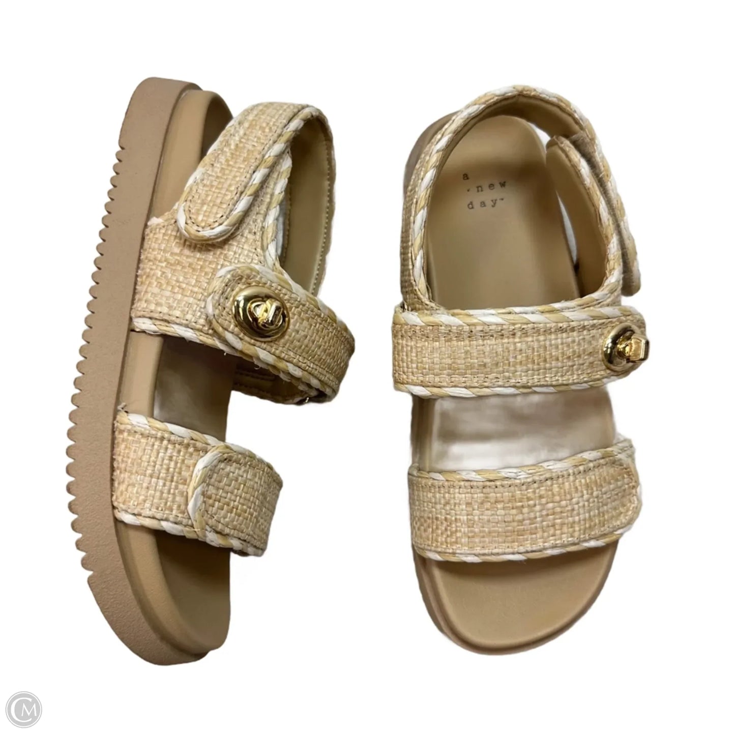 Sandals Flats By A New Day In Tan, Size: 7