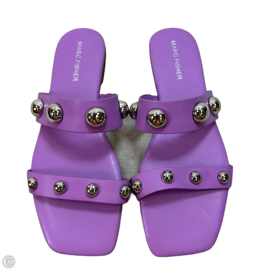 Sandals Flats By Marc Fisher In Purple, Size: 8.5