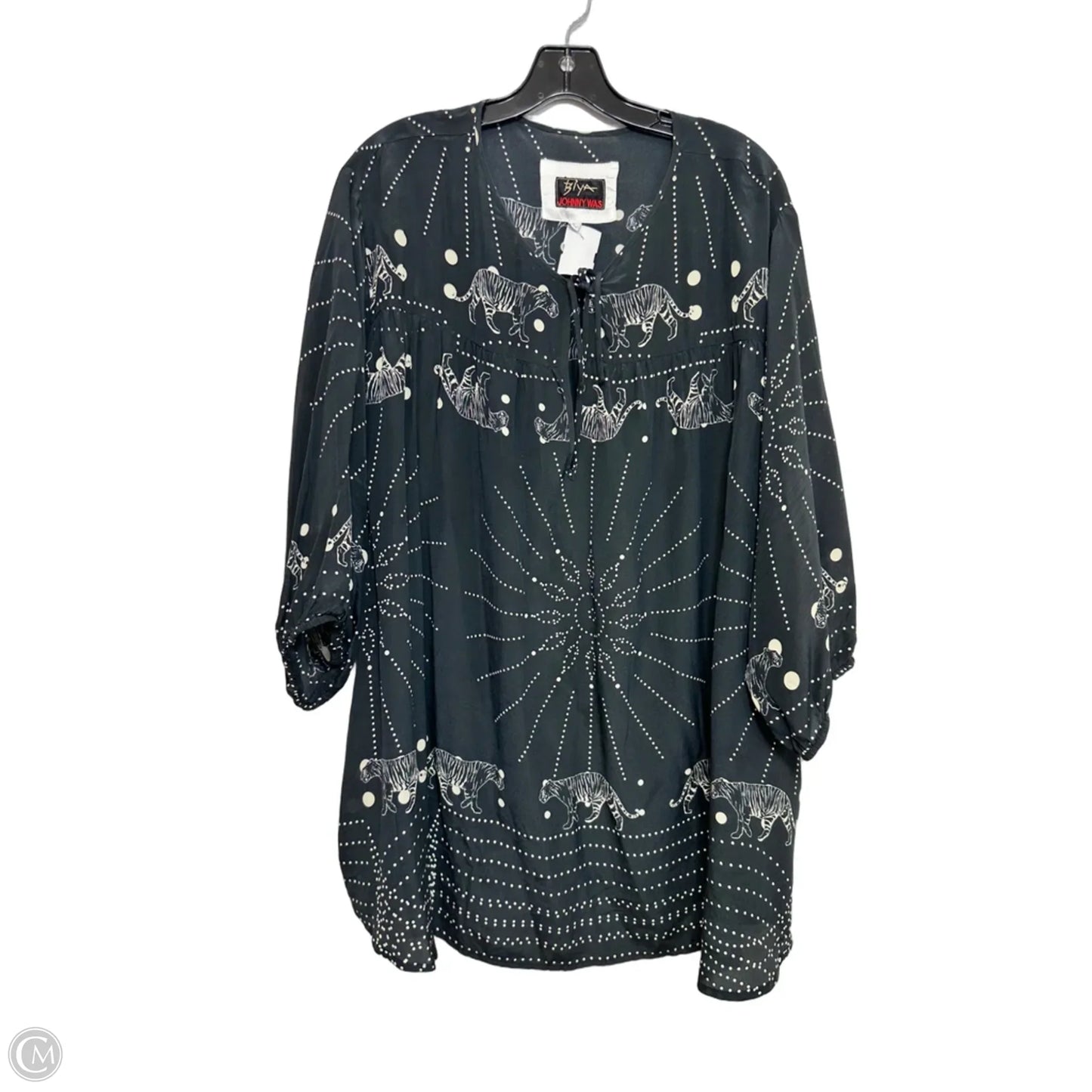 Biya Alisha blouse long sleeve By Johnny Was In Black, Size: Xl