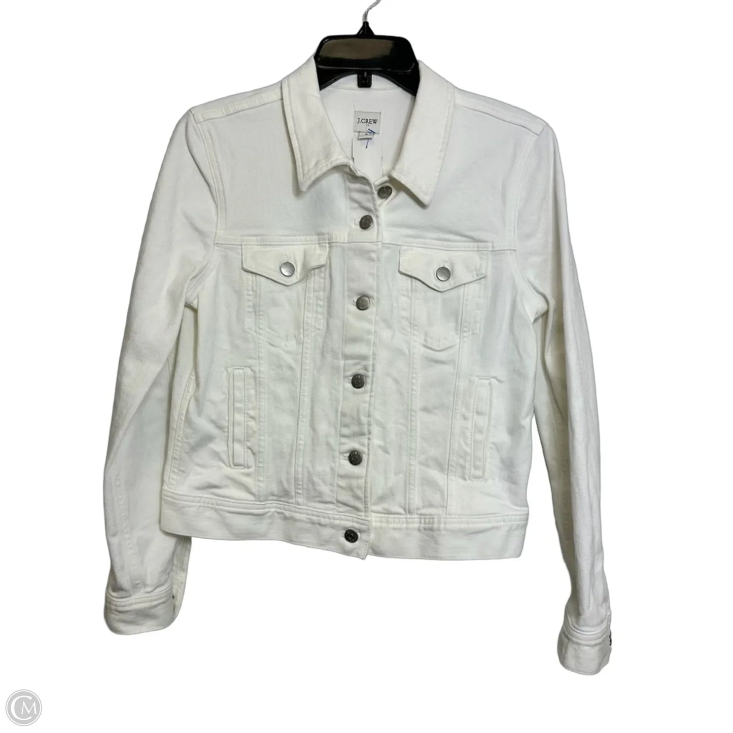 Jacket Denim By J. Crew In White, Size: S
