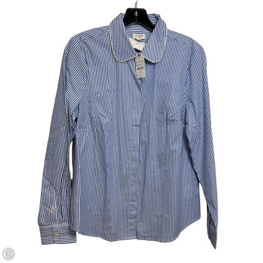 Top Long Sleeve By J. Crew In Striped Pattern, Size: M