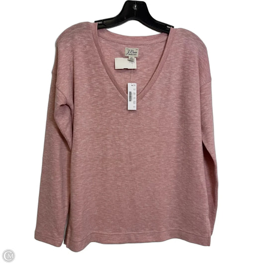 Top Long Sleeve Basic By J. Crew In Pink, Size: Xs