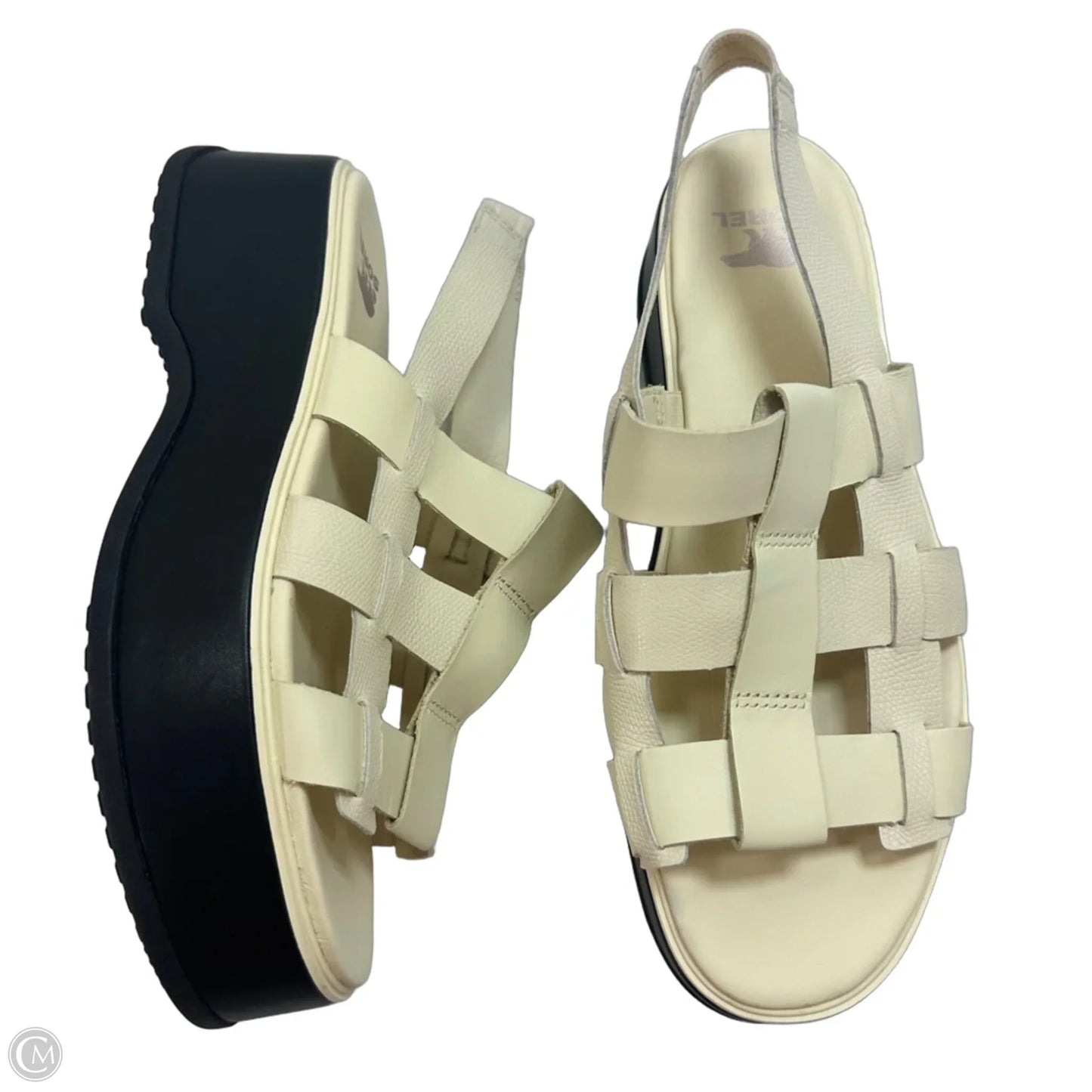 Sandals Heels Block By Sorel In Red, Size: 10