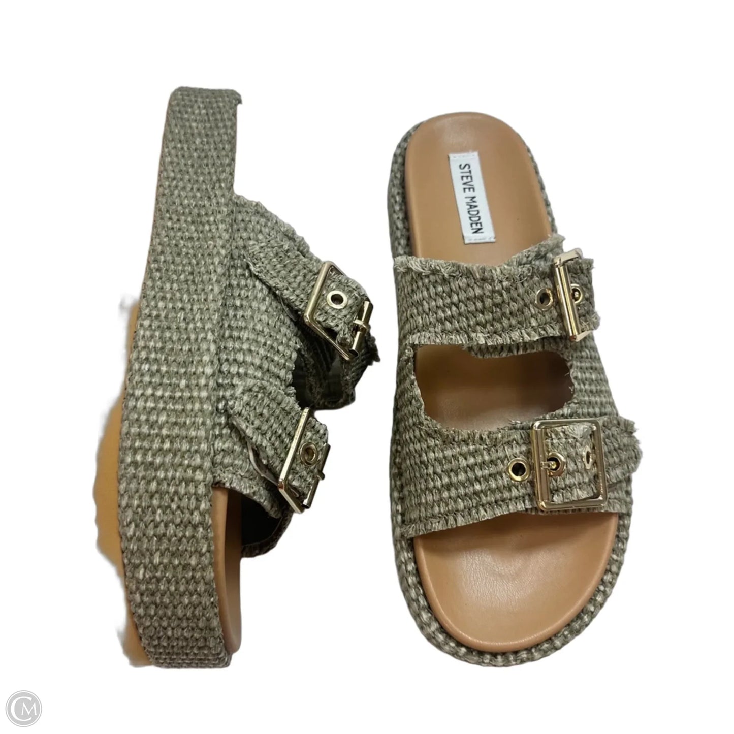 Sandals Flats By Steve Madden In Tan, Size: 10