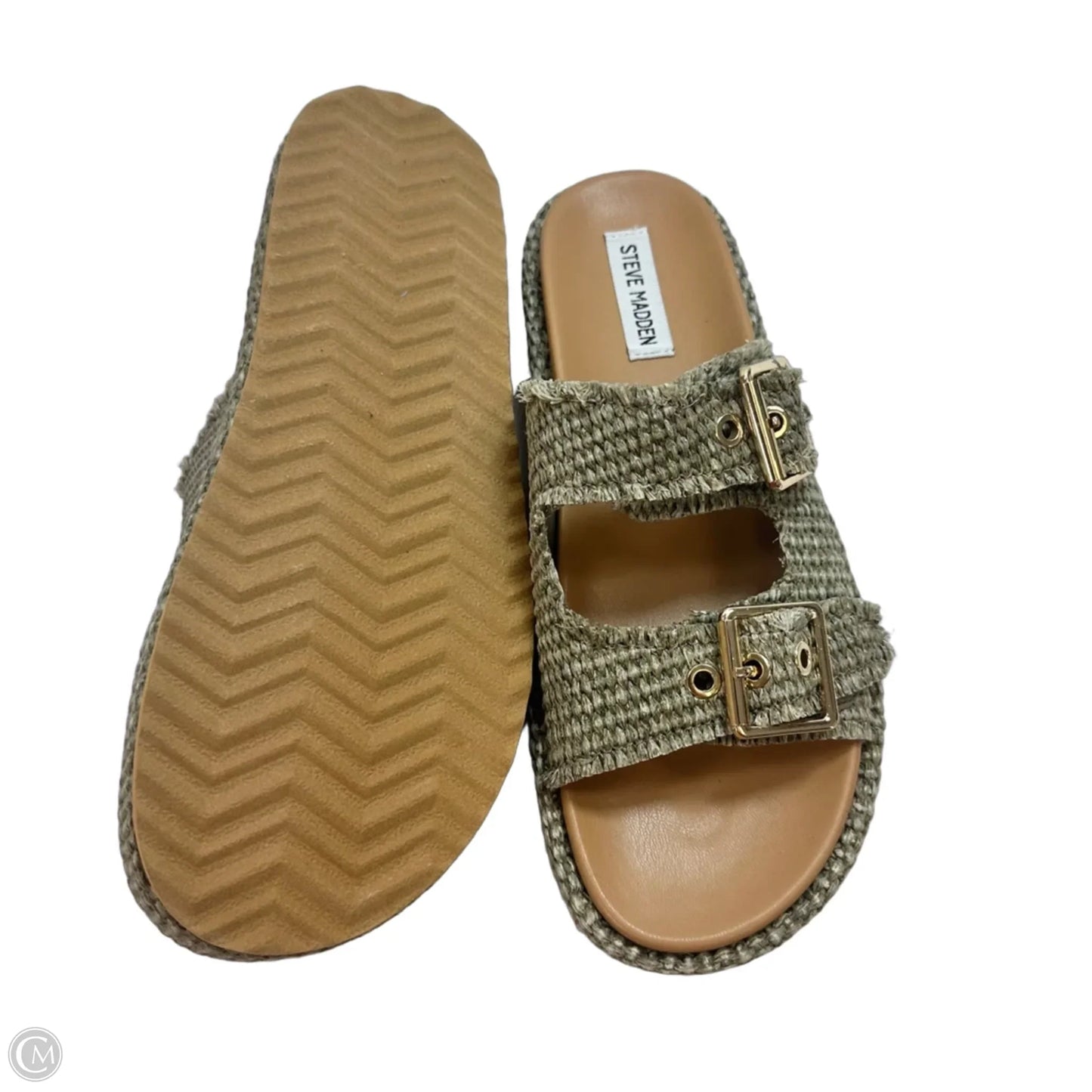 Sandals Flats By Steve Madden In Tan, Size: 10