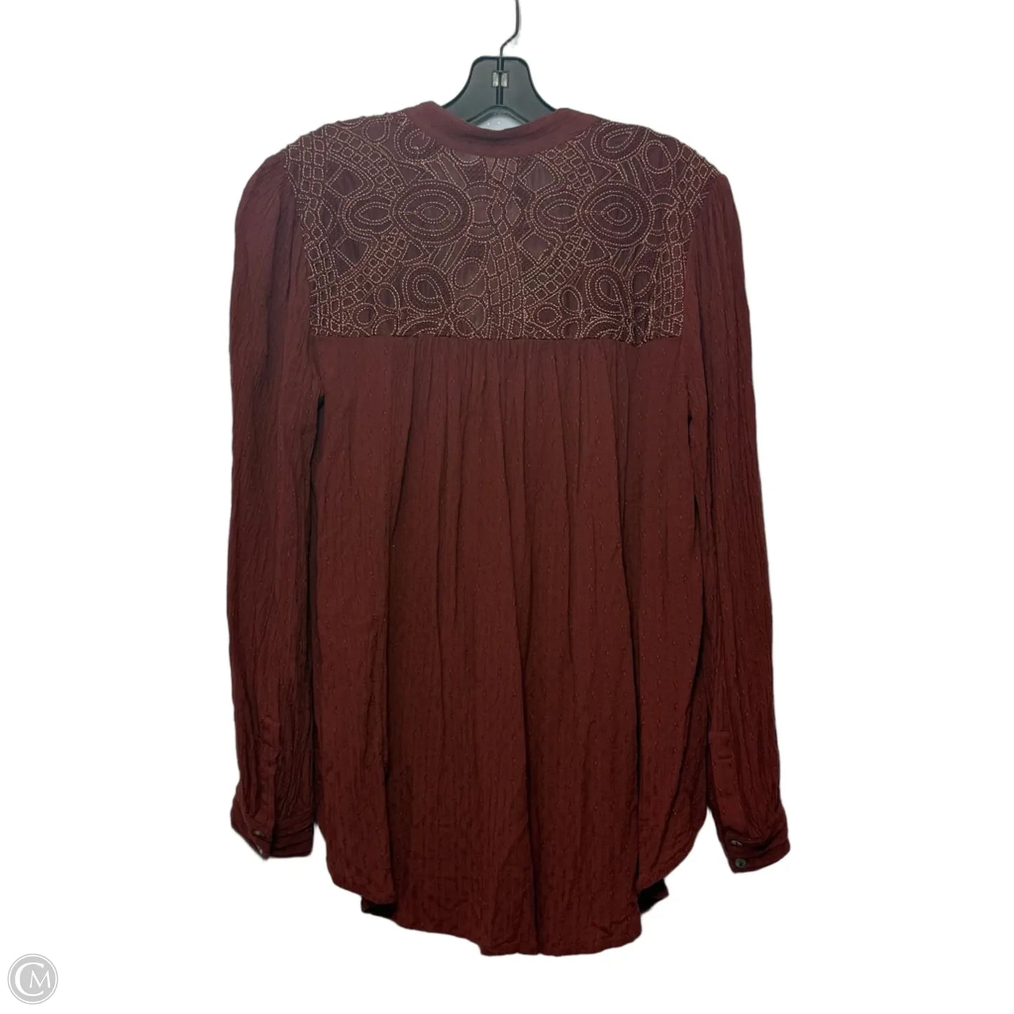 Top Long Sleeve By Free People In Bronze, Size: M