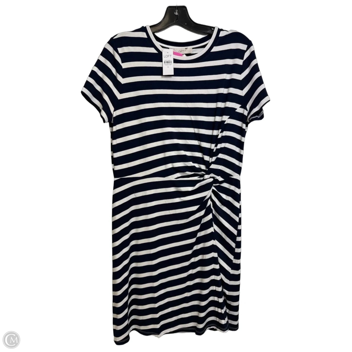 Dress Casual Short By Loft In Striped Pattern, Size: M