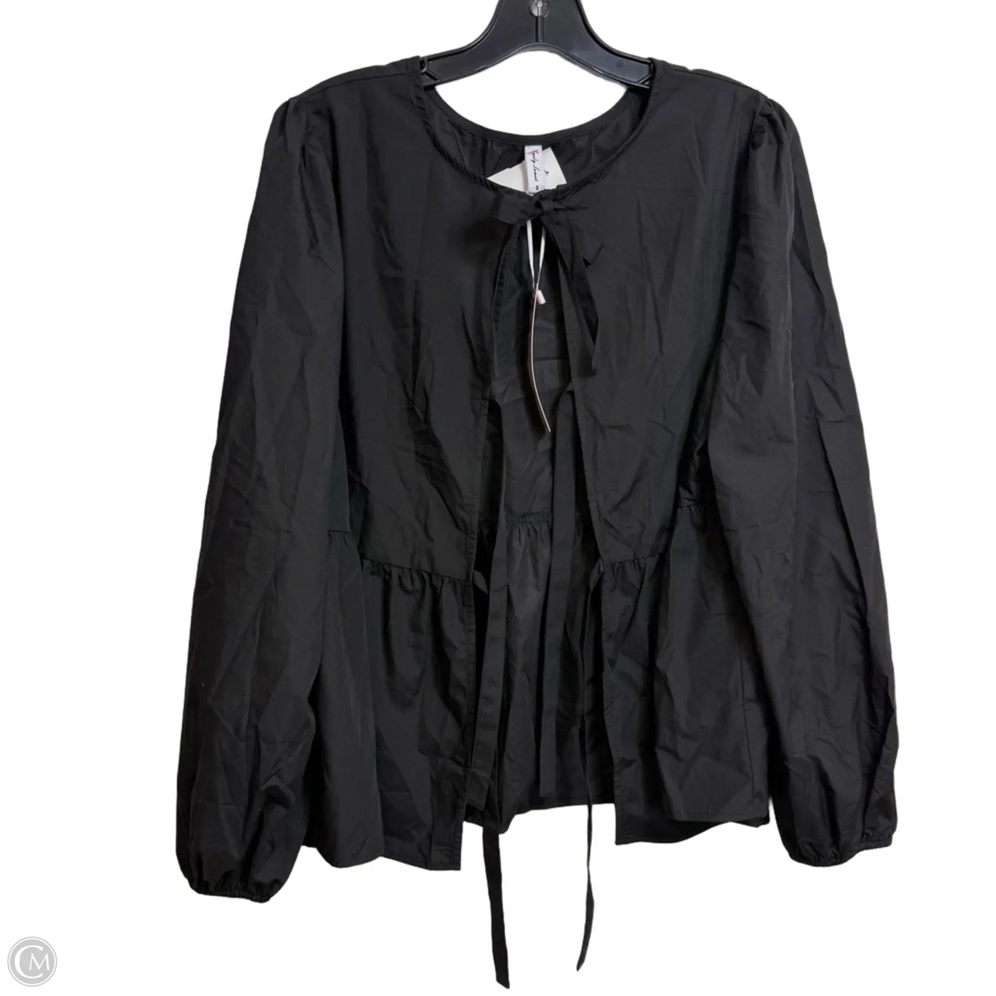 Top Long Sleeve By Clothes Mentor In Black, Size: S