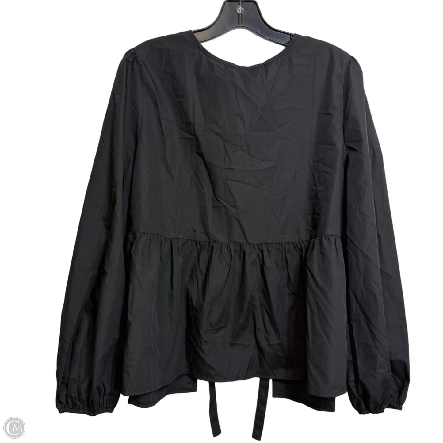 Top Long Sleeve By Clothes Mentor In Black, Size: S
