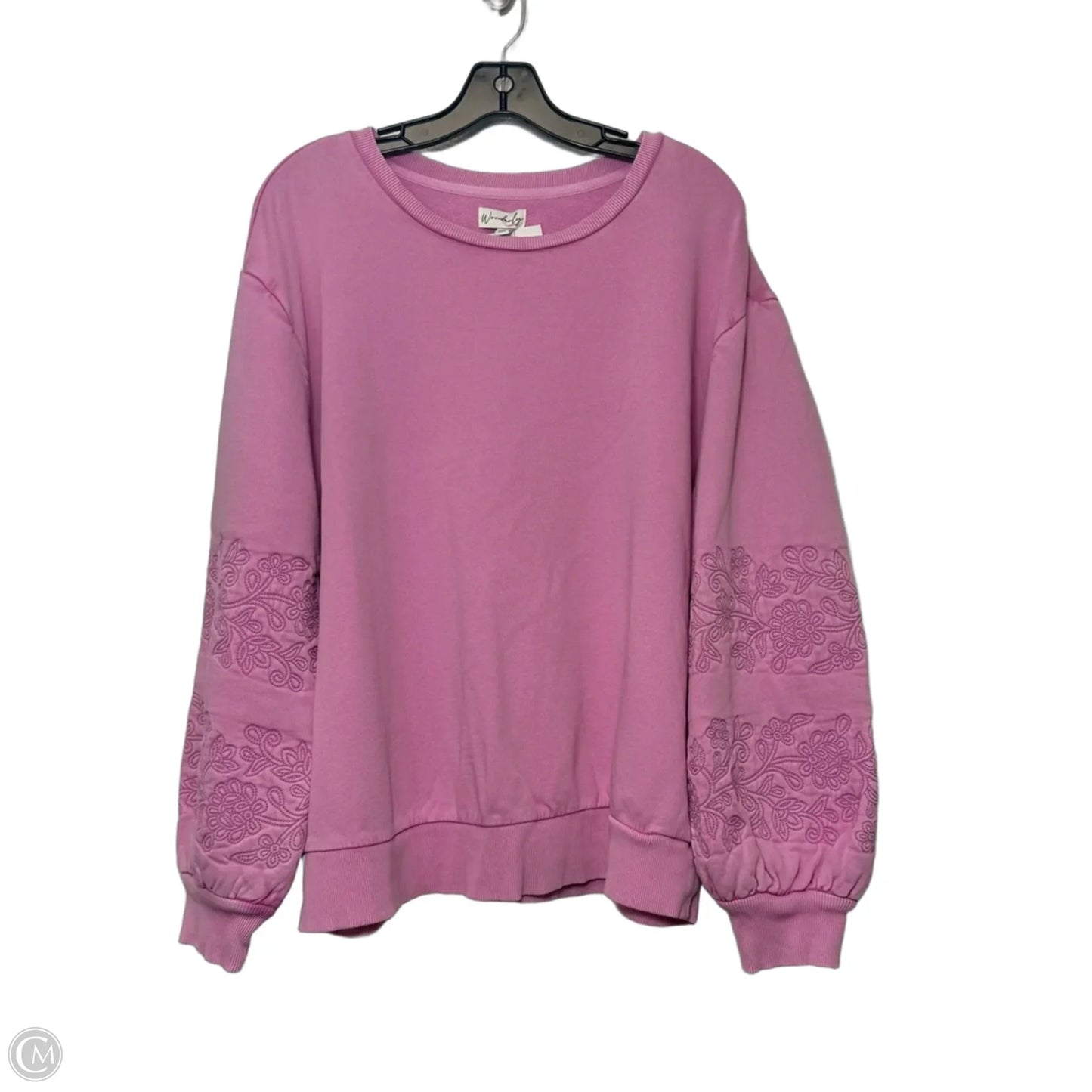Top Long Sleeve By Wonderly In Pink, Size: Xl
