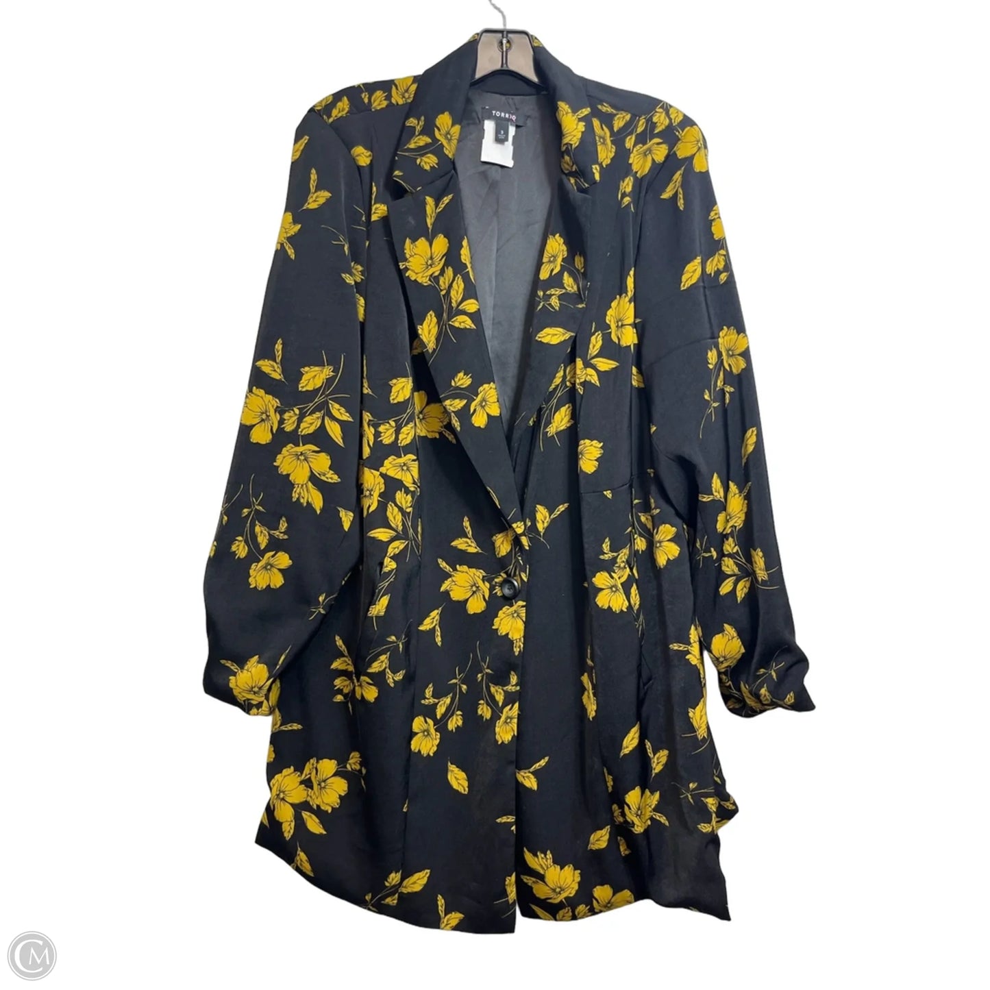 Blazer By Torrid In Floral Print, Size: 3x