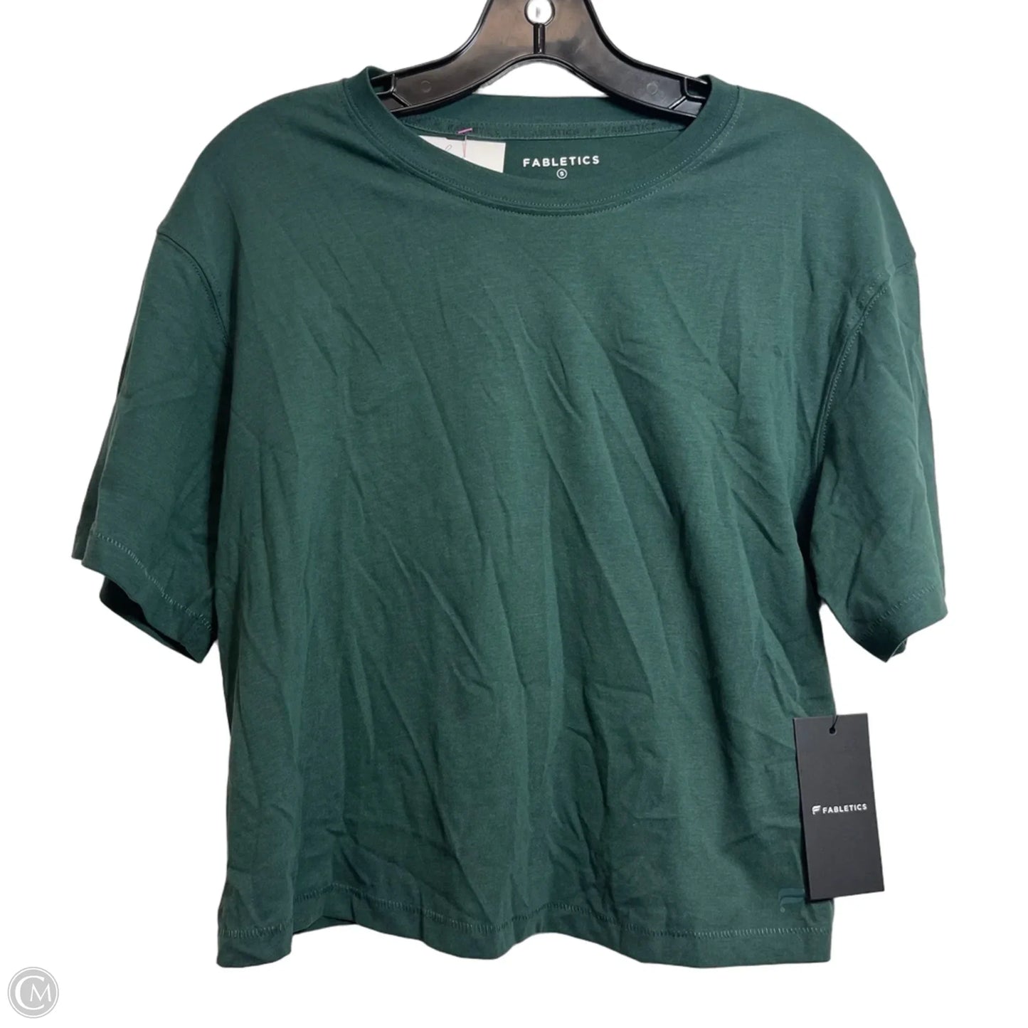 Top Short Sleeve By Fabletics In Green, Size: S