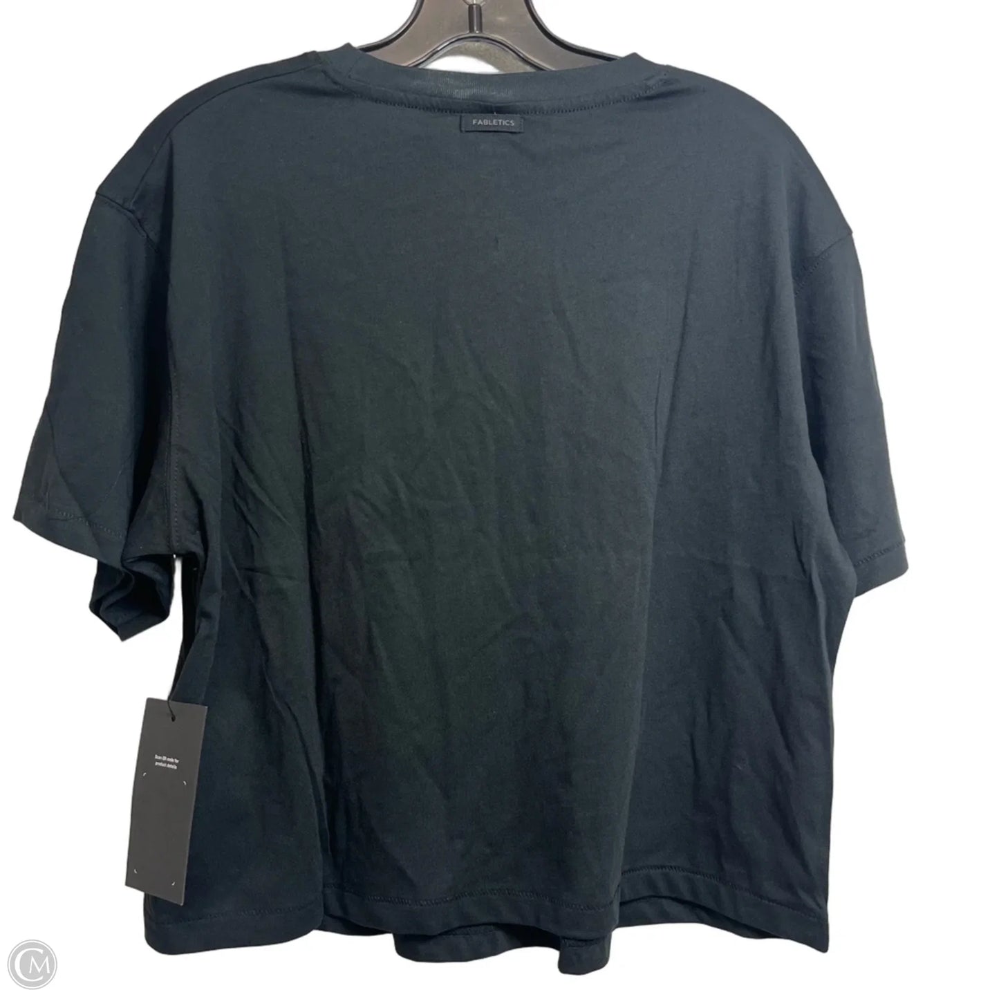 Top Short Sleeve By Fabletics In Black, Size: S