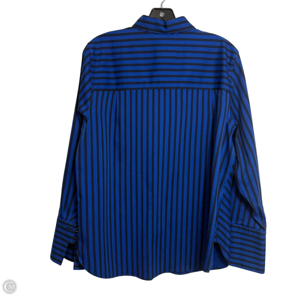 Top Long Sleeve By Chicos In Striped Pattern, Size: L