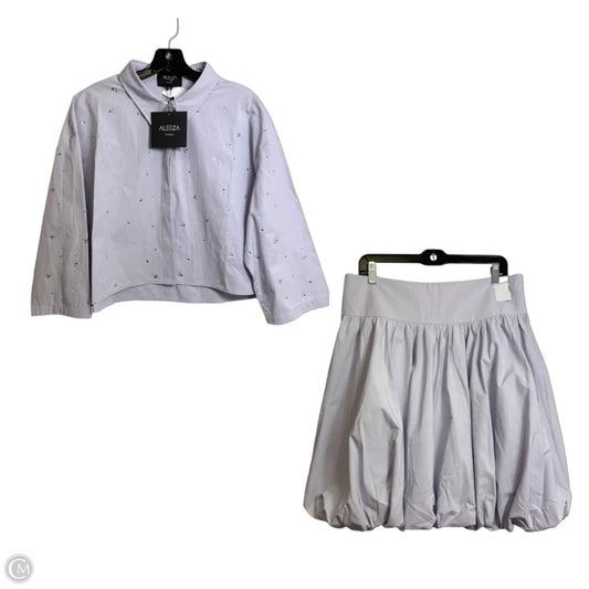 Bubble Skirt Set 2pc By Aleeza Paris In Purple, Size: Xl