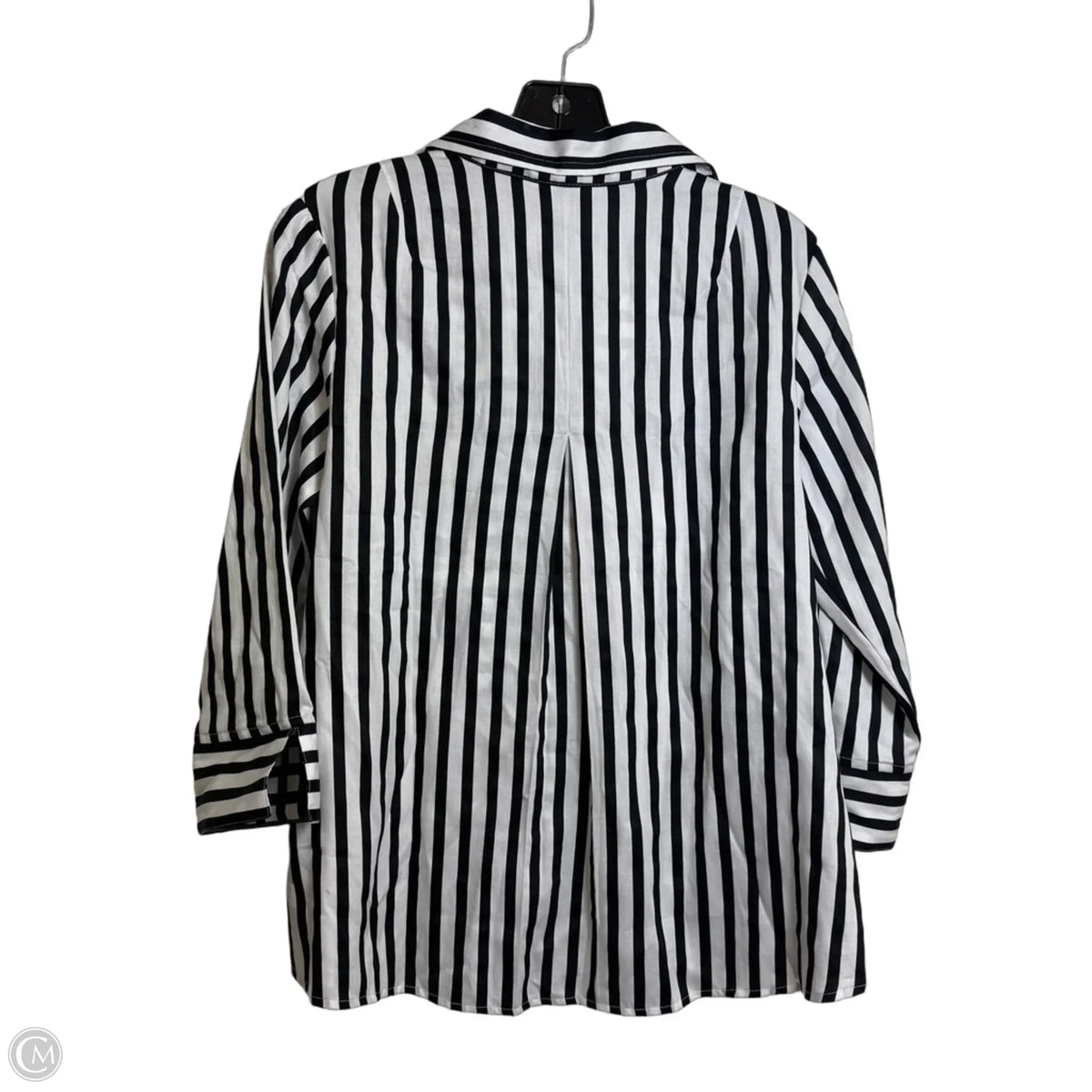 Top Long Sleeve By Foxcroft In Striped Pattern, Size: Xs