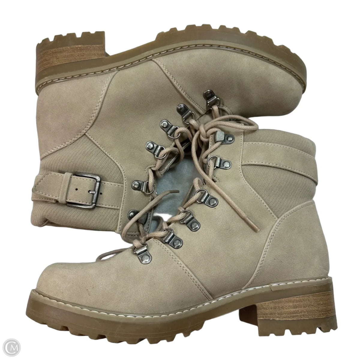 Boots Ankle Flats By Universal Thread In Tan, Size: 8