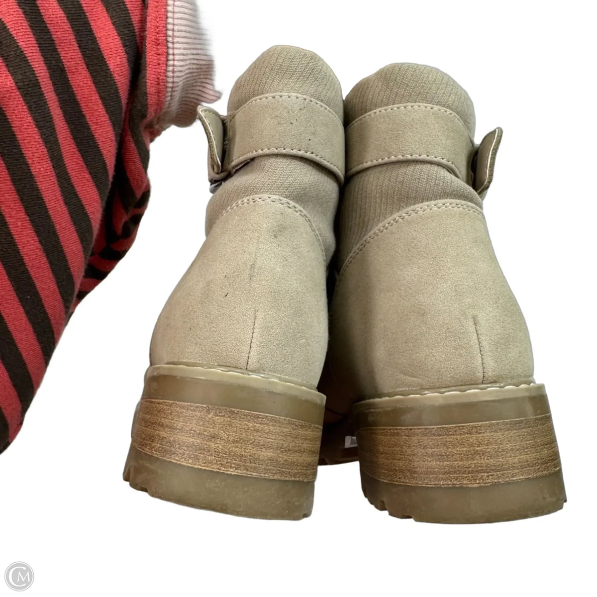 Boots Ankle Flats By Universal Thread In Tan, Size: 8