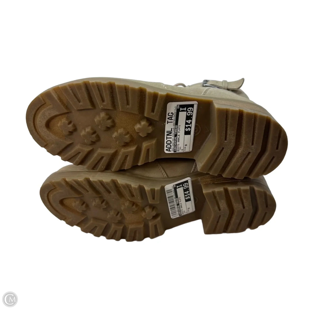 Boots Ankle Flats By Universal Thread In Tan, Size: 8