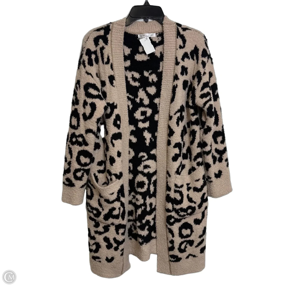 Cardigan By Clothes Mentor In Leopard Print, Size: S