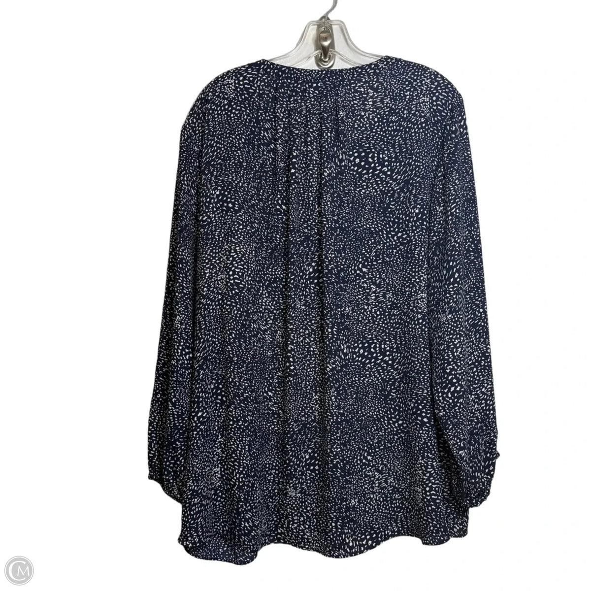 Top Long Sleeve By Tahari In Navy, Size: 3x