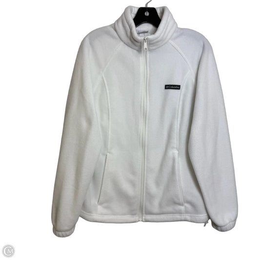 Jacket Fleece By Columbia In White, Size: L
