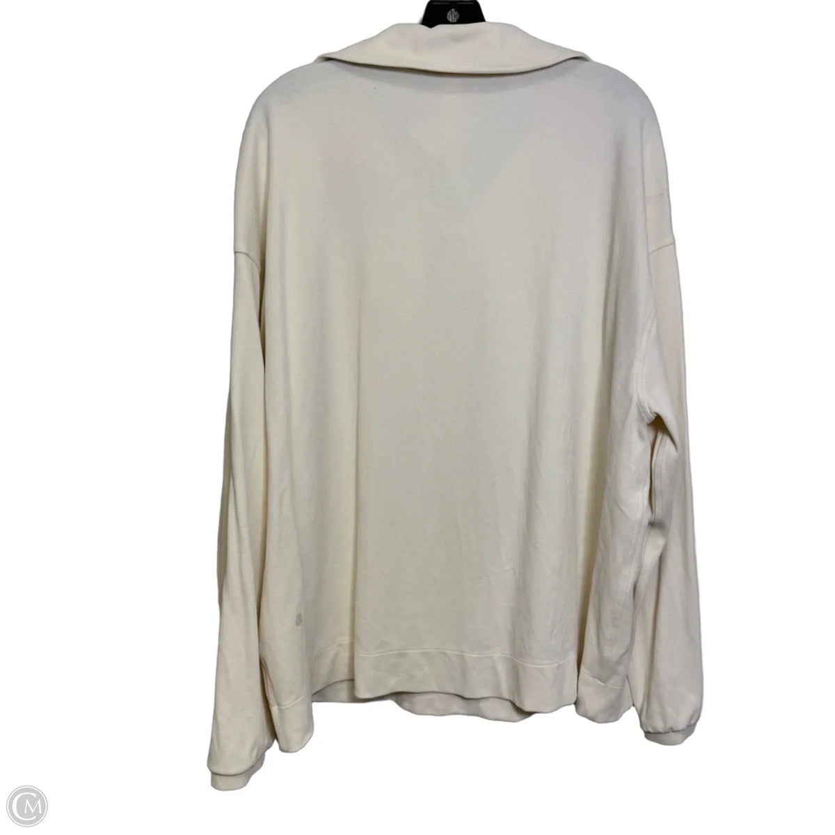Top Long Sleeve By Lululemon In White, Size: Xl