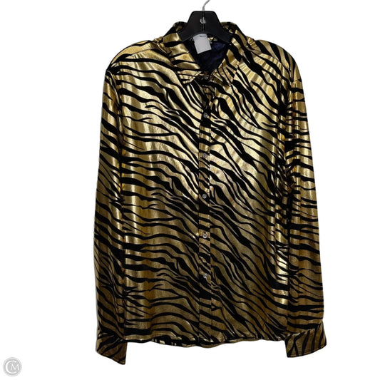 Top Long Sleeve By Clothes Mentor In Gold, Size: M