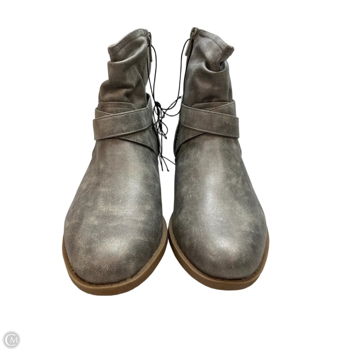 Boots Ankle Flats By Torrid In Grey, Size: 11.5