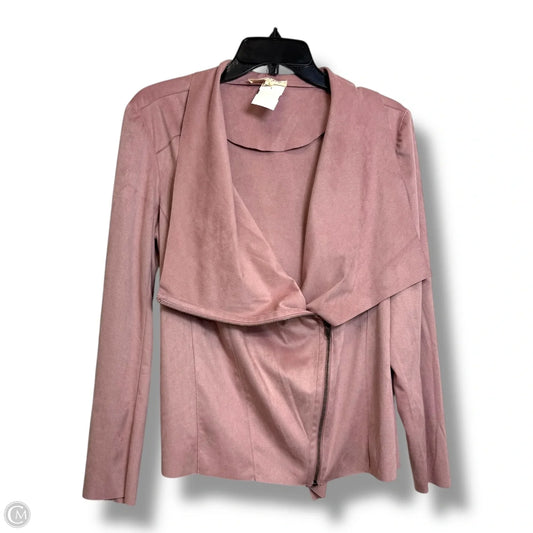 Blazer By Clothes Mentor In Pink, Size: L