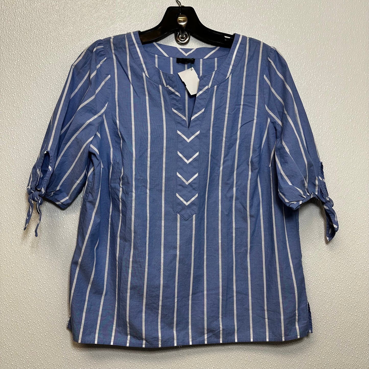 Striped Top Short Sleeve Talbots O, Size M