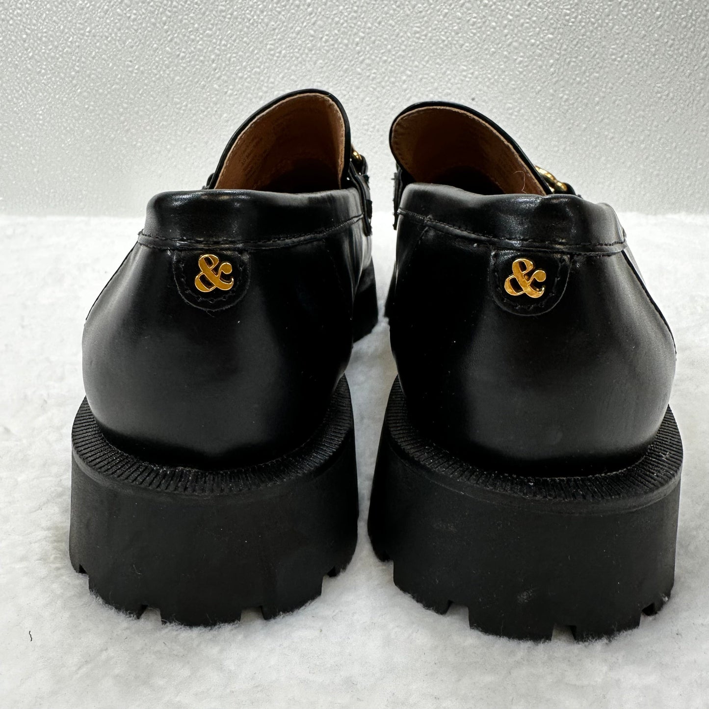 Black Shoes Flats Loafer Oxford Sam And Libby, Size 10
