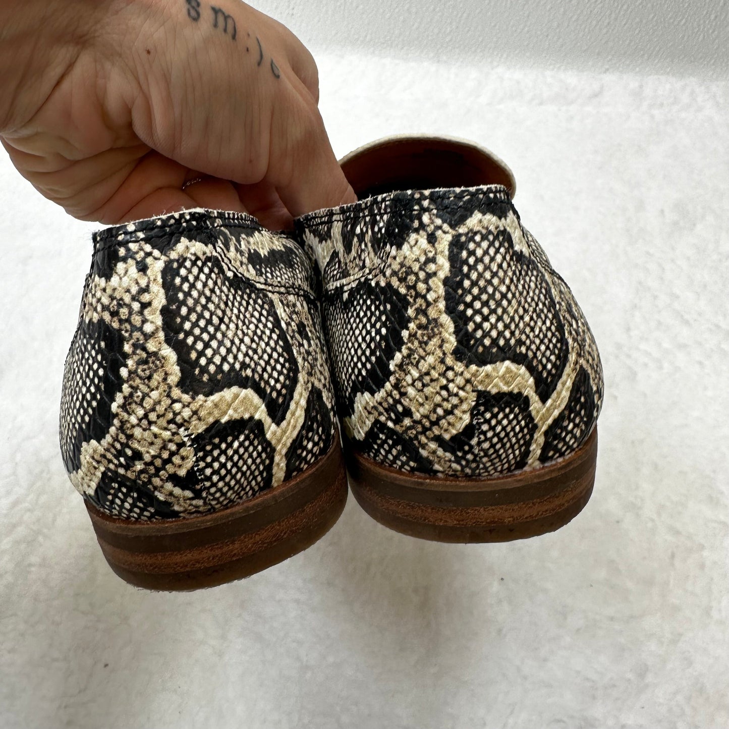Snakeskin Print Shoes Flats Ballet Lucky Brand O, Size 7.5