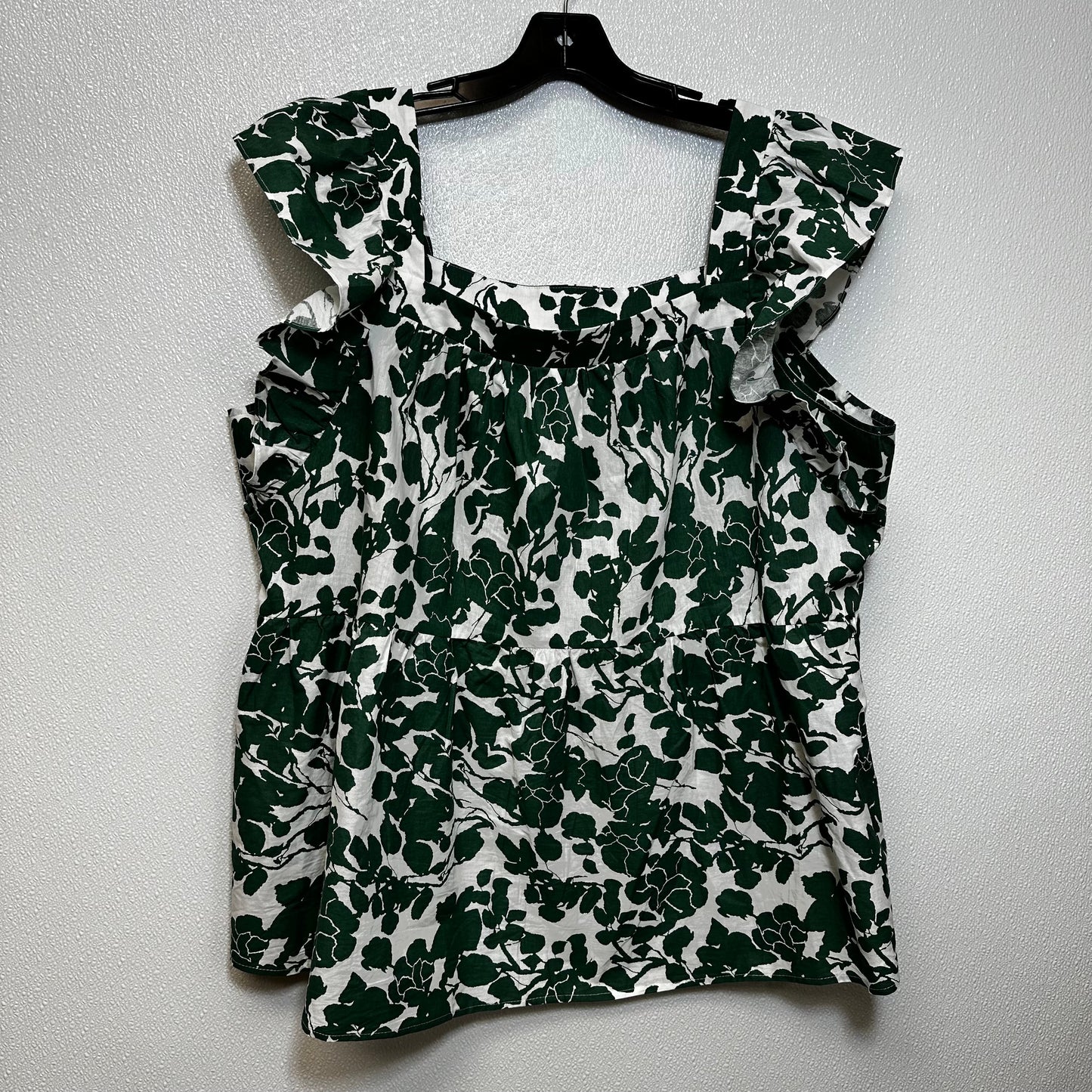 Green Top Short Sleeve Clothes Mentor, Size 2x