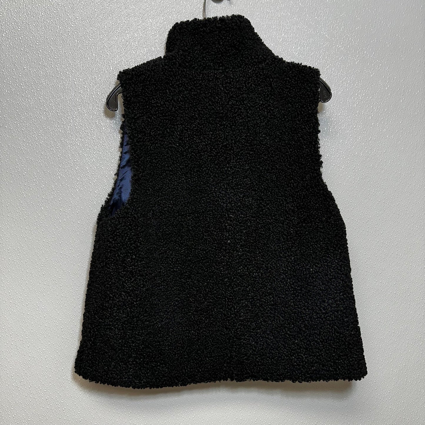 Black Vest Faux Fur & Sherpa J Crew O, Size M