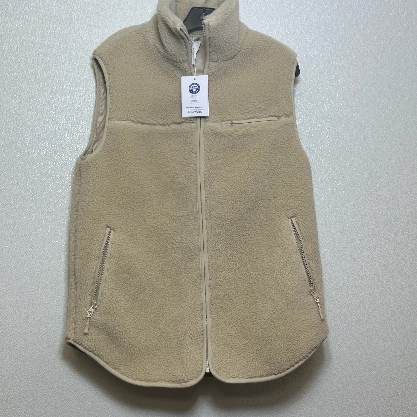 Cream Vest Faux Fur & Sherpa Clothes Mentor, Size Xs