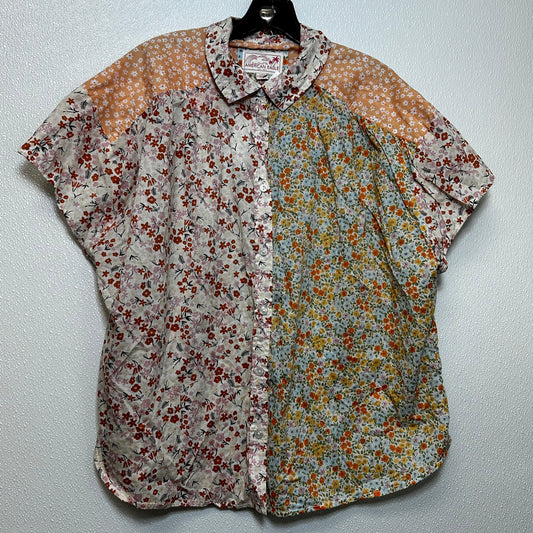 Floral Top Short Sleeve American Eagle, Size M