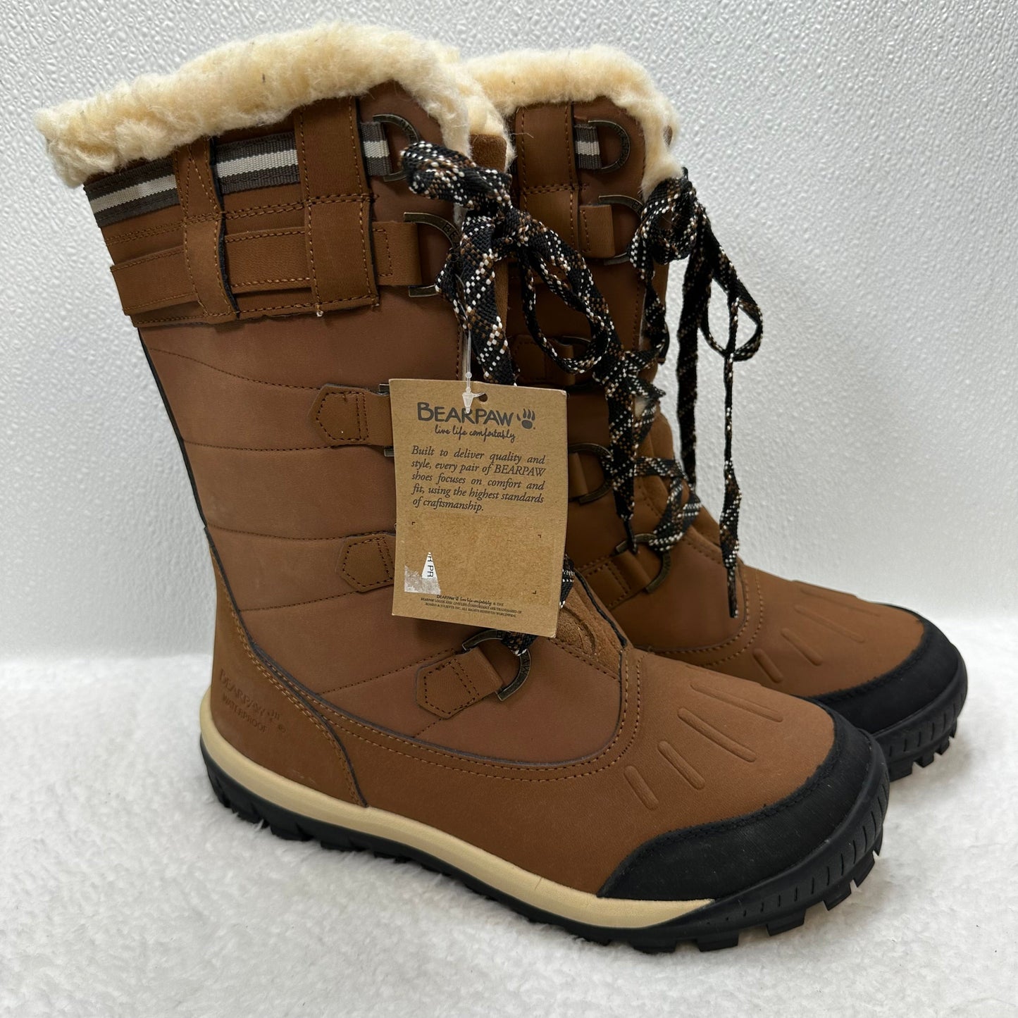 Brown Boots Snow Bearpaw, Size 11