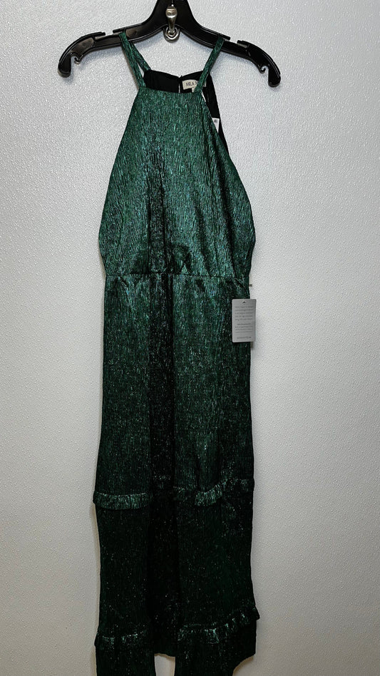 Emerald Dress Casual Midi Clothes Mentor, Size M