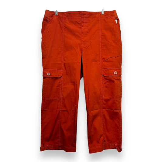 Pants Cropped By Soft Surroundings In Orange, Size: 18